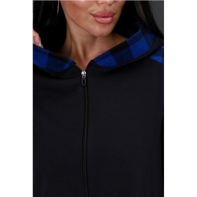 Толстовка 52223 (Клетка синяя)