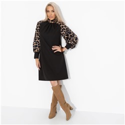 Платье комбинированное, Леди элегант (восхищение)