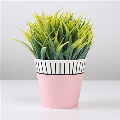 Кашпо для цветов «Розовое», 800 мл, d=11 см, h=12 см, пластиковое