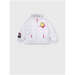 Куртка текстильная с полиуретановым покрытием для девочек