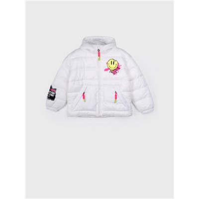 Куртка текстильная с полиуретановым покрытием для девочек