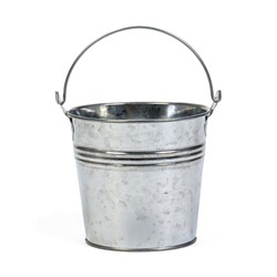 Декоративное кашпо для цветов «Ведёрко альма», 500 мл, d=10 см, h=9.4 см, металлическое