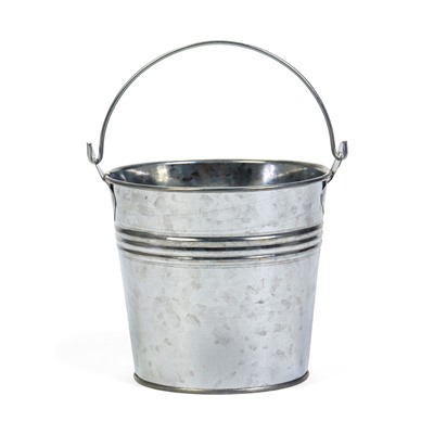 Декоративное кашпо для цветов «Ведёрко альма», 500 мл, d=10 см, h=9.4 см, металлическое