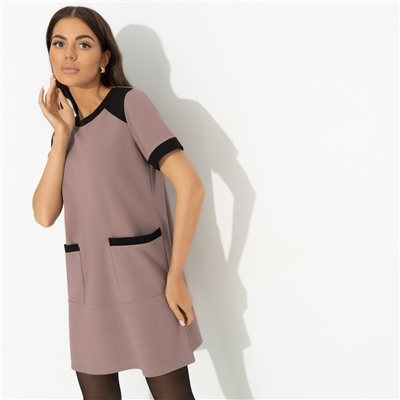 Платье из эластичной ткани, За день до отпуска (beige)