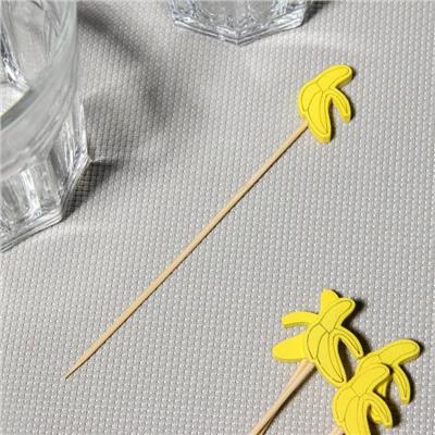 Шпажки «Мадагаскарский банан», 12 см, набор 25 шт.