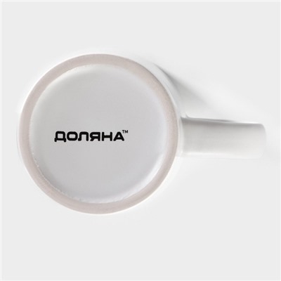 Кружки Доляна Coffee break, 265 мл, набор 2 шт., керамика, белые