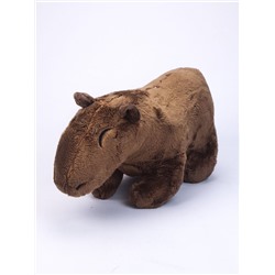 Капибара мягкая на ощупь коричневая 30x12x17см