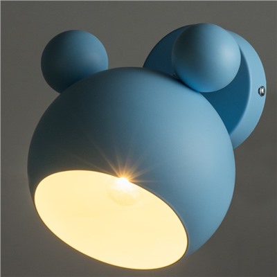 Бра «Барни», Е27, 40 Вт, голубой, 20×20×20 см