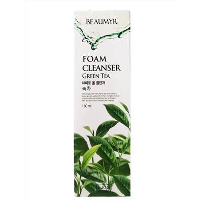 BEAUMYR Пенка для умывания с экстрактом зеленого чая / Green Tea Foam Cleansing, 180 мл