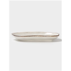 Блюдо для подачи Magistro Alpine Frost, 23×21×2.5, фарфор, белое