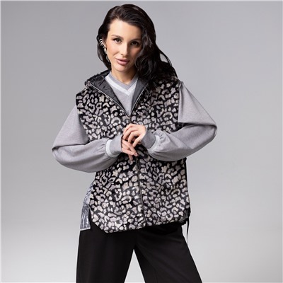 Жилет меховой, Будь в центре (леопард)