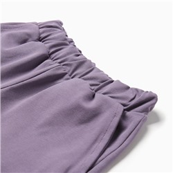 Шорты для девочки MINAKU, пыльно-сиреневые, рост 110 см