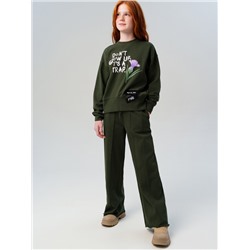 Брюки трикотажные для девочек