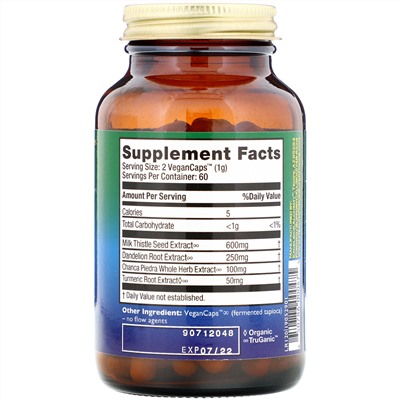 HealthForce Superfoods, Liver Rescue, препарат для печени, версия 6, 120 веганских капсул VeganCaps