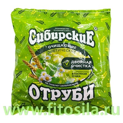 Отруби Сибирские Пшеничные  очищающие, 200 г (Сибирская клетчатка )