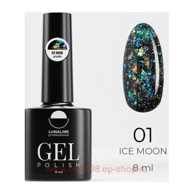 LunaLine Гель-лак Ice Moon тон 01 калейдоскоп 8 мл