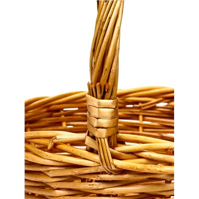 Корзина плетёная для хранения, лоза, натуральная, набор 3 шт.