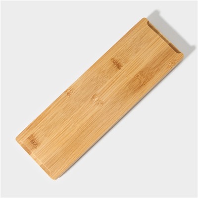 Набор банок стеклянных для сыпучих продуктов на бамбуковой подставке BellaTenero «Эко», 330 мл