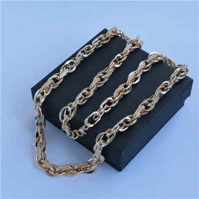 Цепочка на шею ювелирная бижутерия Итальянское золото (покрытие желтое 14к), арт.213.725