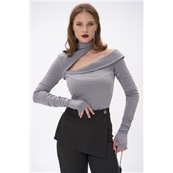 Лонгслив Крис (тёмно-серый)