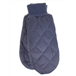 Зимние женские варежки с подкладом из искусственного меха, цвет серый