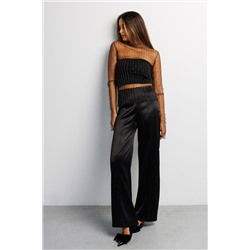 Лонгслив сетка с топом 366BLK