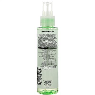 Garnier, SkinActive, Balancing Facial Mist with Green Tea, 4.4 fl oz (130 ml)