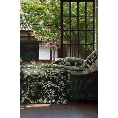 КПБ поплин Mia Cara Dolce Vita рис. 36036-2/36036-4/37080-8 Chinoiserie verde