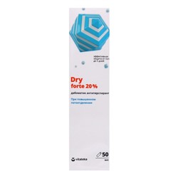 Дабоматик при повышенной потливости Витатека Драй Форте 20%, 50 мл