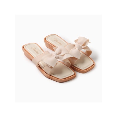 Тапочки женские с открытым носом LoveLife, размер 38-39, молочные