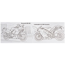 Мотоциклы (раскраски для мальчиков)