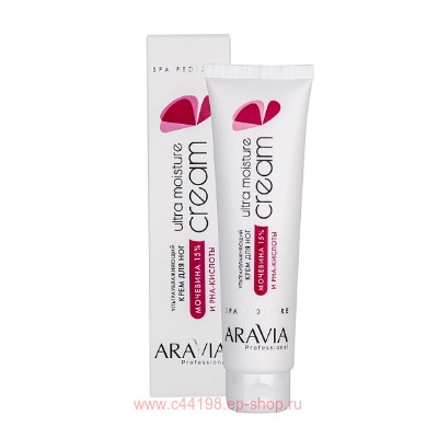ARAVIA Professional Крем для ног ультраувлажняющий с мочевиной 15%  и PHA-кислотами 100 мл арт 4055