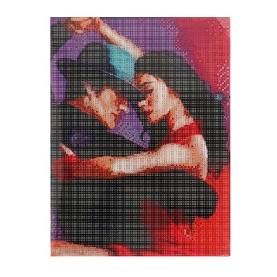 УЦЕНКА Алмазная вышивка на раме с полным заполнением "Пара в танце", 30х40см