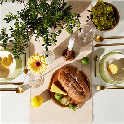 Дорожка SL HOME Gloomy 40×142±3 см, лён 100%, плотность 180 г/м²