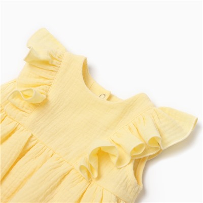 Платье-боди MINAKU, рост 80-86 см, жёлтое