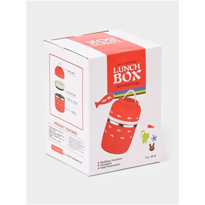 Ланч бокс TAKE IT EASY «Кот», 780 мл, сохраняет тепло 4 ч, нержавеющая сталь