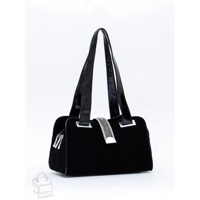 Сумка женская кожаная 91153MSS black  Velina Fabbiano-Safenta