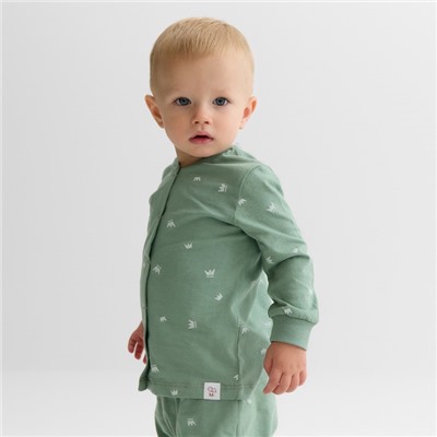 Кофточка детская MINAKU, рост 68-74 см, оливковая