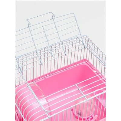 Клетка для грызунов «Пижон», 23×17×17 см, розовая