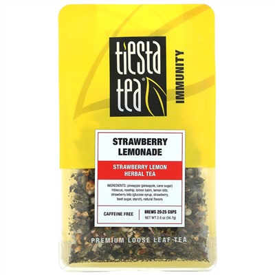 Tiesta Tea Company, Premium Loose Leaf Tea, Strawberry Lemonade, Caffeine Free,  2.0 oz (56.7 g)