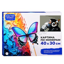 Набор для рисования "Картина по номерам 30х40 см. Обезьяна"