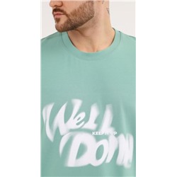 Фуфайка (футболка) мужская Леон-4 (Зеленый)