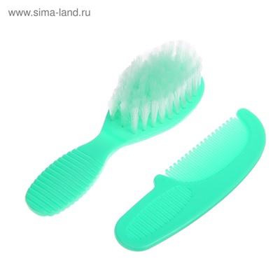 Расчёска детская, массажная щётка для волос Крошка Я, от 0 мес., зелёный, МИКС
