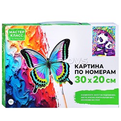 Набор для рисования "Картина по номерам 30х20 см. Милые пандочки"