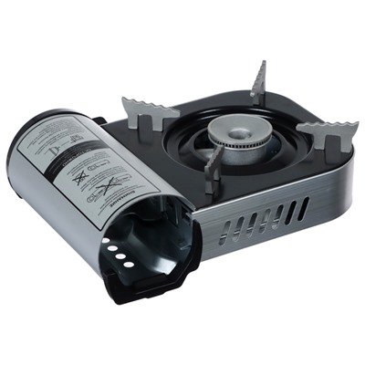 Плита газовая портативная maclay, для кемпинга, 20×25×9 см, серая