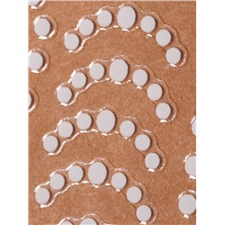 Наклейки для ногтей «Бусинка», белые