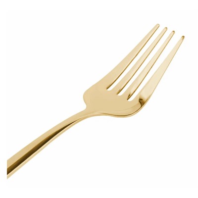 Набор столовых приборов на 6 персон, нержавеющая сталь, цвет золото