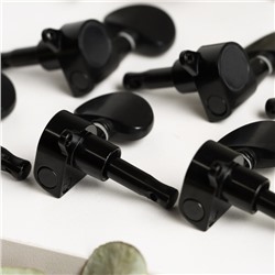 Комплект одиночной колковой механики Music Life, черная, 3+3