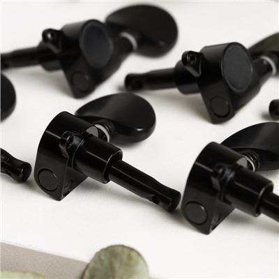 Комплект одиночной колковой механики Music Life, черная, 3+3