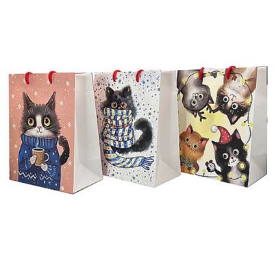 Пакет бумажный 18х23 см "КОТЫ" крафт-бумага 72709 Centrum